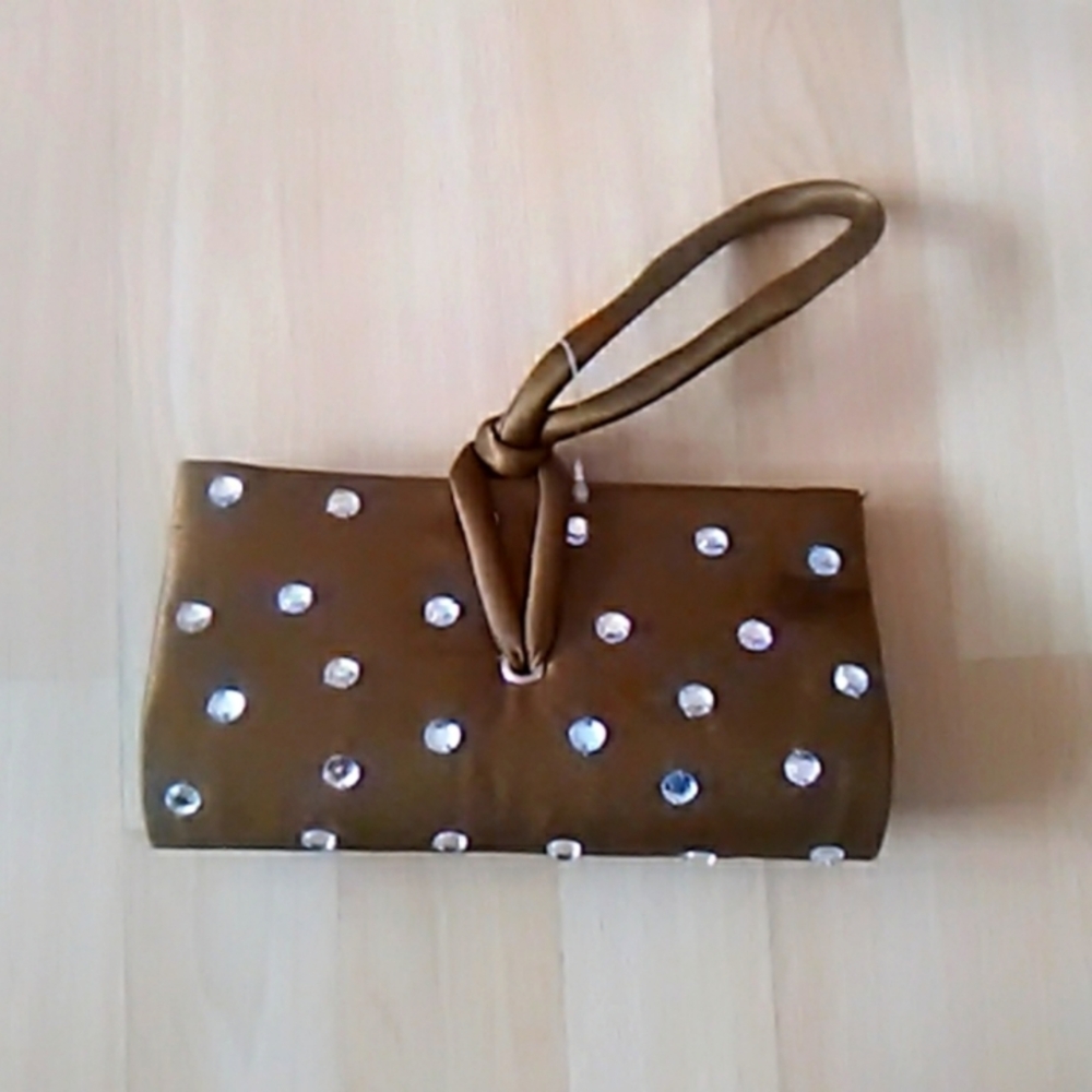 Studded Wristlet Clutch